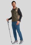 Pudolla Men's Hiking Pants Waterproof Travel Cargo Pants with 7 Pockets Stretch for Golf Fishing Climbing Lyons Blue M