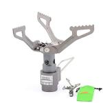 BRS Outdoor BRS-3000T Ultra-Light Titanium Alloy Miniature Portable Picnic Camping Gas Cooking Stove Portable Ultralight Burner Only 25 Gram