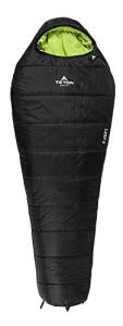 TETON Sports Leef Mummy Sleeping Bag - Lightweight Sleeping Bag for Backpacking, Camping, and Hiking - Cold-Weather Sleeping Bag - Camping Accessory with Drawstring Compression Sack - Long 0℉, Black