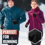 OZERO Winter Gloves for Women Touch Screen Non-Slip Silica Gel Thermal for Phone Texting - Windproof Waterproof for Hiking Running Cycling Driving - Black (Medium)