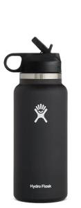 Hydro Flask Wide Mouth Straw Lid - Stainless Steel Reusable Water Bottle - Vacuum Insulated, Dishwasher Safe, BPA-Free, Non-Toxic