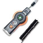 CSGTSWGS 7-in-1 Safety Whistle (2 PCS) Emergency Whistles Hiking Essentials, Outdoor Multifunctional Tools Survival Whistle and a Mini Flashlight for Camping Climbing Hiking Exploring Hunting Fishing
