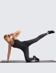 CRZ YOGA Seamless Workout Tank Tops for Women Racerback Athletic Camisole Sports Shirts with Built in Bra Black Small