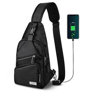 AMJ Crossbody Sling Bag for Hiking and Travel