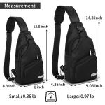 AMJ Crossbody Sling Bag for Hiking and Travel