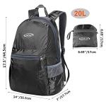G4Free 20L Packable Backpack for Hiking and Travel