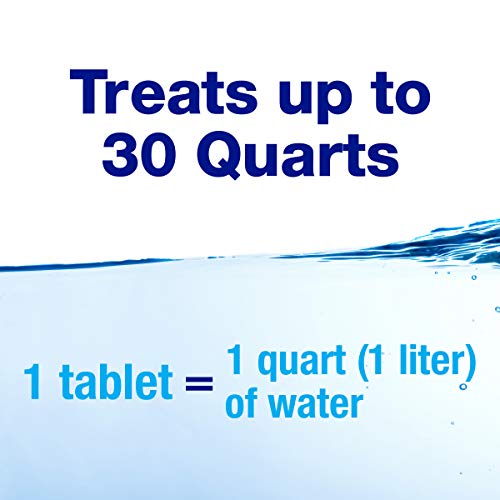 Potable Aqua Chlorine Dioxide Water Purification Tablets - 30 Count