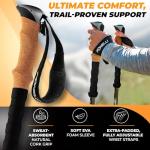 Foxelli Lightweight Carbon Fiber Trekking Poles