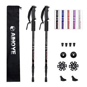 Aihoye Adjustable Collapsible Hiking Poles – 2 Pack