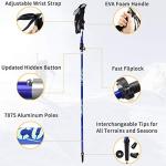 Collapsible Aluminum Trekking Poles with Quick Lock