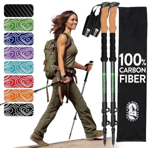 Hiker Hunger Collapsible Carbon Fiber Trekking Poles