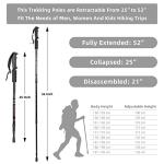 Aihoye Adjustable Collapsible Hiking Poles – 2 Pack