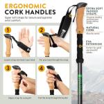 Hiker Hunger Collapsible Carbon Fiber Trekking Poles