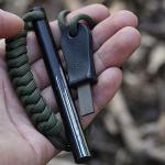 4-Inch Ferrocerium Fire Starter with Paracord
