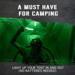Bright Green Emergency Glow Sticks for Outdoor Adventures