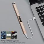 Suprus Rechargeable Flameless Arc Lighter - Champagne Gold