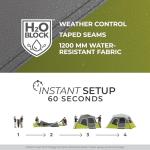 CORE Instant Cabin Tent for 6 | Easy Pop-Up Setup