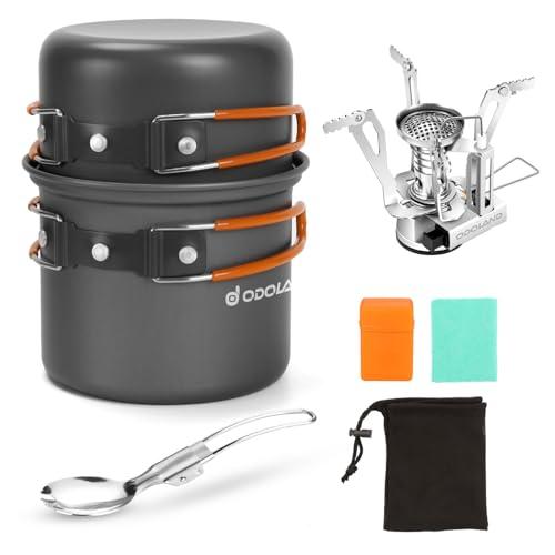 Odoland 6-Piece Lightweight Camping Cookware Set