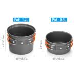 Odoland 6-Piece Lightweight Camping Cookware Set