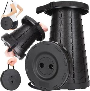 Upgraded Collapsible Camping Stool - 400lbs Capacity