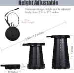 Upgraded Collapsible Camping Stool - 400lbs Capacity