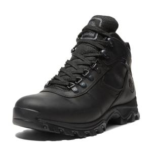 Timberland Men's Waterproof Leather Hiking Boots, Black