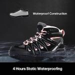 NORTIV 8 Women's Waterproof Hiking Boots - Black/Pink