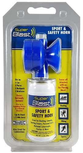 Safety Air Horn, 1.4 Ounces, Warning Horn, Sport and Safety Personal Alarm Horn, Dangerous Animal Deterrent - 1 Each