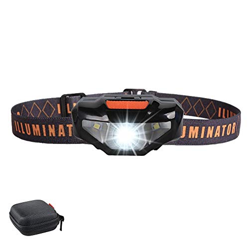 COSOOS LED Headlamp Flashlight with Carrying Case, Head Lamp,Waterproof Running Headlamp,Bright Headlight for Adults,Kids,Camping,Jogging,Reading,Runner,Only 1.6oz/48g(NO AA Battery)