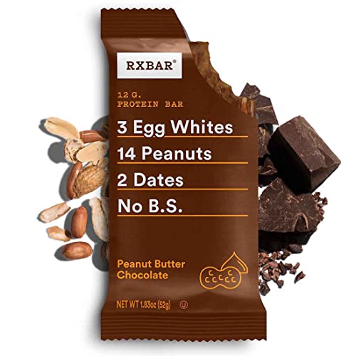 RXBAR Protein Bars, 12g Protein, Gluten Free Snacks, Variety Pack, 22oz Box (12 Bars)