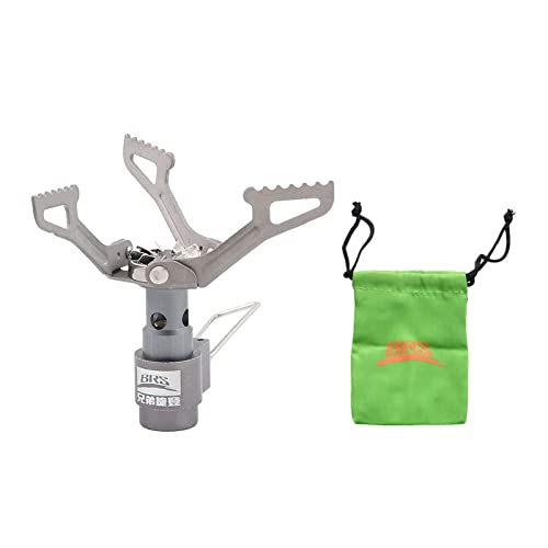 BRS Outdoor BRS-3000T Ultra-Light Titanium Alloy Miniature Portable Picnic Camping Gas Cooking Stove Portable Ultralight Burner Only 25 Gram