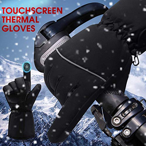 Rechargeable Heated Gloves for Man & Woman, AA Battery Operated Motorcycle Heat Gloves Kits,Winter Warm Arthritic Gloves Texting Thermal Electric Gloves for Hiking/Skiing/ Hunting Outdoor Sports