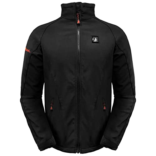 ActionHeat 5V Men's Battery Heated Jacket with Tri-Zone Heating, Touch Control for Skiing, Camping, Motorcycling, Hiking