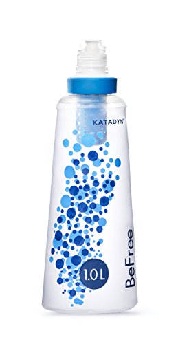 Katadyn BeFree 1.0L Water Filter, Fast Flow, 0.1 Micron EZ Clean Membrane for Endurance Sports, Camping and Backpacking, One Size, 8018006