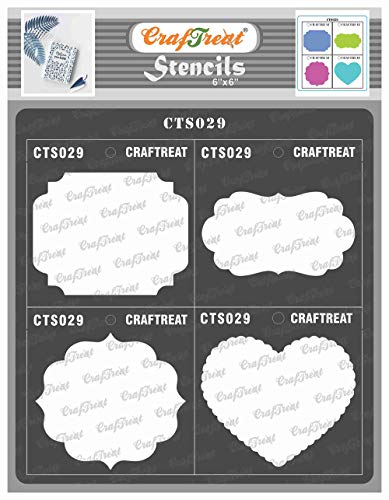 Reusable Geometric Stencils for Scrapbooking and Crafts