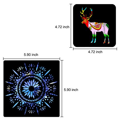 Reusable Forest Animals Stencils for Kids' Crafts