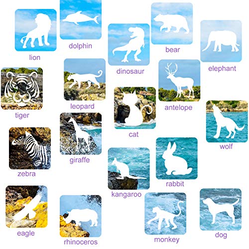 Reusable Forest Animals Stencils for Kids' Crafts
