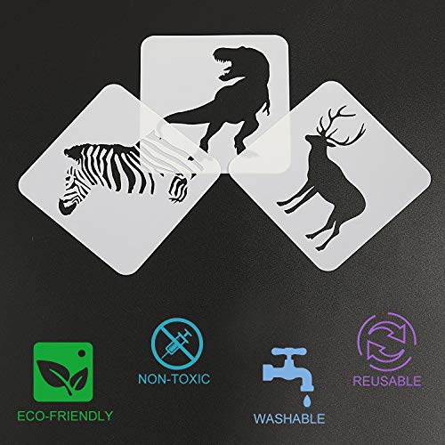 Reusable Forest Animals Stencils for Kids' Crafts