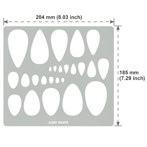 Aleks Melnyk Metal Teardrop Earring Stencil