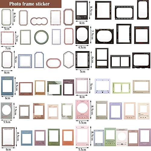 Assorted Frame & DIY Craft Scrapbooking Stickers - 135 Pieces