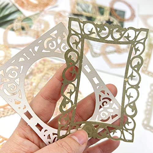 60 Cutout Lace Scrapbook Paper - Aesthetic Room Décor