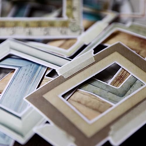 Retro Photo Frame Stickers: Decorative Borders for Scrapbooking
