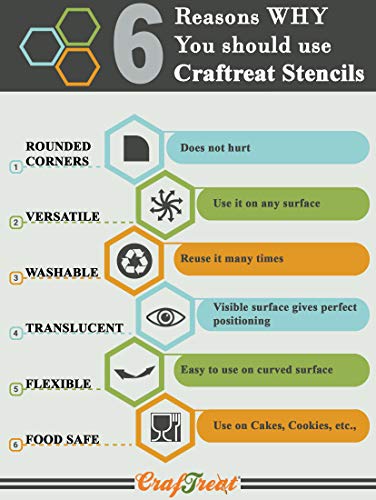 Reusable Geometric Stencils for Scrapbooking and Crafts