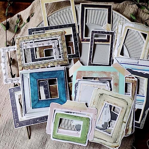 Retro Photo Frame Stickers: Decorative Borders for Scrapbooking