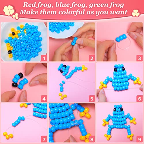 Colorful Pony Beads - Perfect for Crafts & Braids!
