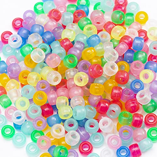 1000 Glow-In-The-Dark Acrylic Pony Beads for Scrapbooking
