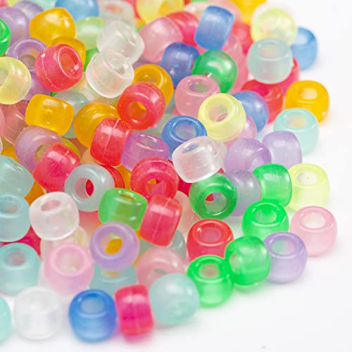 1000 Glow-In-The-Dark Acrylic Pony Beads for Scrapbooking