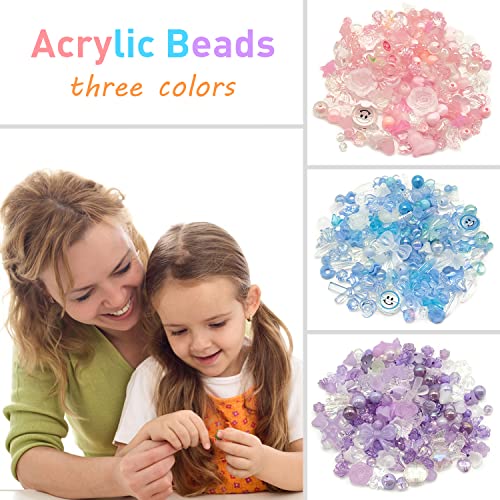 Assorted Acrylic Beads Charms for DIY Scrapbooking