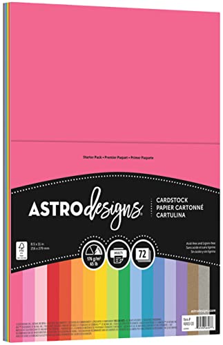 NEENAH Creative Collection Cardstock Starter Kit, 72 Assorted Sheets