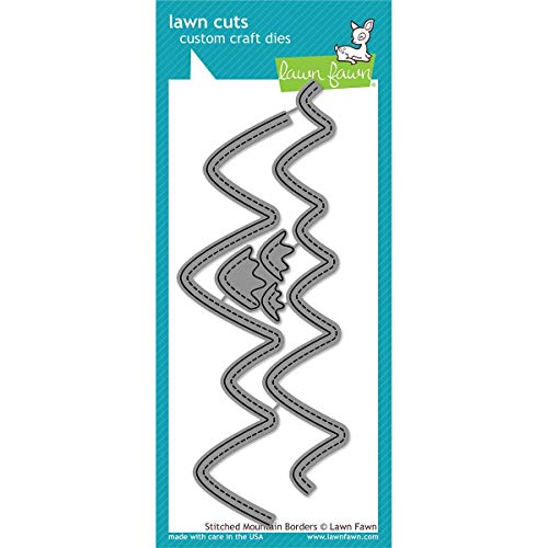 Stitched Mountain Borders for Scrapbooking by Lawn Fawn